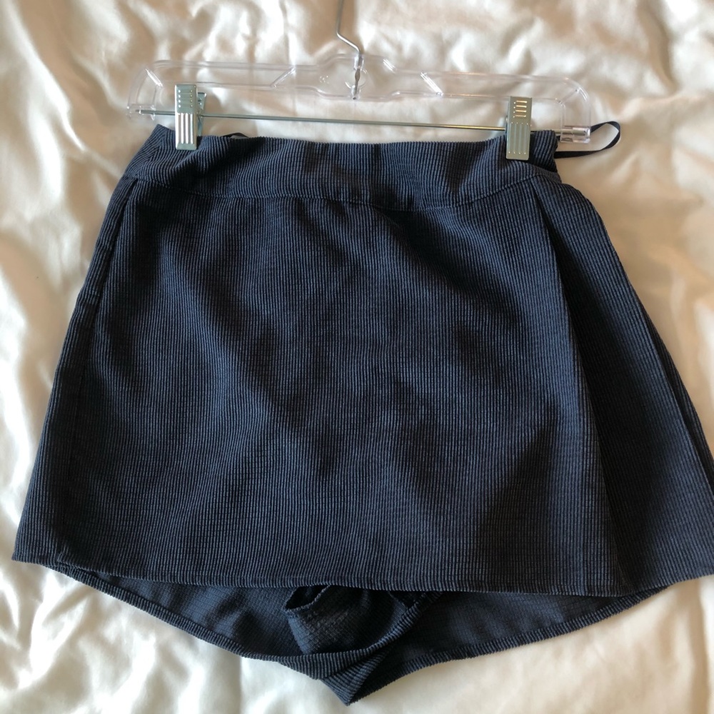 She & Sky Navy Corduroy Skort